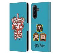 Head Case Designs Officially Licensed Harry Potter I Solemnly Swear Deathly Hallows I Leather Wallet Case Compatible With Samsung Galaxy A17 4G / 5G