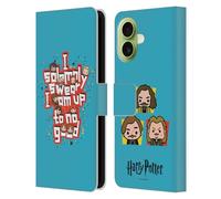 Head Case Designs Officially Licensed Harry Potter I Solemnly Swear Deathly Hallows I Leather Wallet Case Compatible With Apple iPhone 17