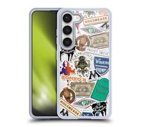 Head Case Designs Officially Licensed Harry Potter Logo Collage Locations Typography Gel Case [Military Grade Protection] Compatible with Samsung Galaxy S23 5G and Compatible with MagSafe