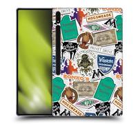 Head Case Designs Officially Licensed Harry Potter Logo Collage Locations Typography Gel Case [Military Grade Protection] Compatible With Samsung Galaxy Tab S8 Ultra