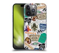 Head Case Designs Officially Licensed Harry Potter Logo Collage Locations Typography Hard Back Case Compatible With Apple iPhone 14 Pro