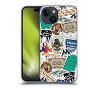 Head Case Designs Officially Licensed Harry Potter Logo Collage Locations Typography Hard Back Case Compatible With Apple iPhone 15