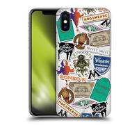 Head Case Designs Officially Licensed Harry Potter Logo Collage Locations Typography Hard Back Case Compatible With Apple iPhone X/iPhone XS