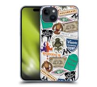 Head Case Designs Officially Licensed Harry Potter Logo Collage Locations Typography Hard Back Case Compatible With Apple iPhone 15 Plus