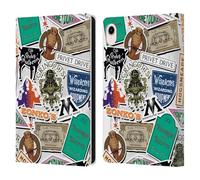 Head Case Designs Officially Licensed Harry Potter Logo Collage Locations Typography Leather Wallet Case Compatible With Apple iPad mini (2021/2024)
