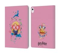 Head Case Designs Officially Licensed Harry Potter Luna Lovegood Deathly Hallows II Leather Wallet Case Compatible With Apple iPad Air 13 2024/2025
