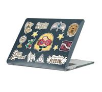 Head Case Designs Officially Licensed Harry Potter Luna Lovegood Icons Black Glitter Hard Crystal Armour Laptop Case compatible with MacBook Air 13.6" M2 A2681/M3 A3113/M4 A3240 2022/2024/2025