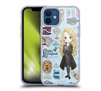 Head Case Designs Officially Licensed Harry Potter Luna Pattern Deathly Hallows XXXVII Gel Case [Military Grade Protection] Compatible with Apple iPhone 12 / iPhone 12 Pro and Compatible with MagSafe