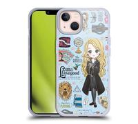 Head Case Designs Officially Licensed Harry Potter Luna Pattern Deathly Hallows XXXVII Gel Case [Military Grade Protection] Compatible with Apple iPhone 13 and Compatible with MagSafe