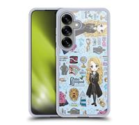 Head Case Designs Officially Licensed Harry Potter Luna Pattern Deathly Hallows XXXVII Gel Case [Military Grade Protection] Compatible with Samsung Galaxy S25 and Compatible with MagSafe