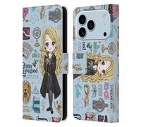 Head Case Designs Officially Licensed Harry Potter Luna Pattern Deathly Hallows XXXVII Leather Wallet Case Compatible With Apple iPhone 17 Pro