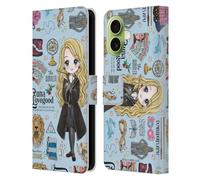Head Case Designs Officially Licensed Harry Potter Luna Pattern Deathly Hallows XXXVII Leather Wallet Case Compatible With Apple iPhone 17
