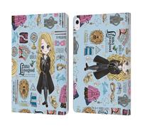 Head Case Designs Officially Licensed Harry Potter Luna Pattern Deathly Hallows XXXVII Leather Wallet Case Compatible With Apple iPad Air 13 2024/2025
