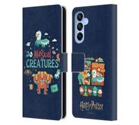 Head Case Designs Officially Licensed Harry Potter Magical Creatures Deathly Hallows I Leather Wallet Case Compatible With Samsung Galaxy A16 5G