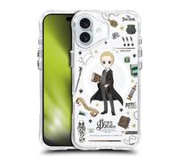 Head Case Designs Officially Licensed Harry Potter Magical Icons Draco Malfoy SHOCKPROOF BUMPER CASE COMPATIBLE WITH Apple iPhone 16 Plus & MAGSAFE
