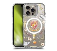 Head Case Designs Officially Licensed Harry Potter Magical Icons Gryffindor Pattern SHOCKPROOF BUMPER CASE COMPATIBLE WITH Apple iPhone 16 Pro & MAGSAFE