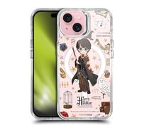 Head Case Designs Officially Licensed Harry Potter Magical Icons Harry Potter SHOCKPROOF BUMPER CASE COMPATIBLE WITH Apple iPhone 15 & MAGSAFE