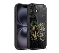 Head Case Designs Officially Licensed Harry Potter Ministry Of Magic Locations Typography Gel Armour Case [Military Grade Protection] Compatible With Apple iPhone 16