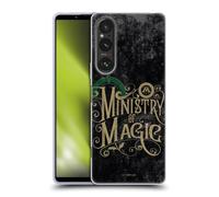 Head Case Designs Officially Licensed Harry Potter Ministry Of Magic Locations Typography Gel Case [Military Grade Protection] Compatible With Sony Xperia 1 V 5G