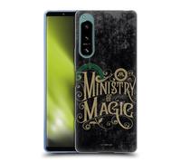 Head Case Designs Officially Licensed Harry Potter Ministry Of Magic Locations Typography Gel Case [Military Grade Protection] Compatible With Sony Xperia 5 IV