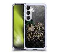 Head Case Designs Officially Licensed Harry Potter Ministry Of Magic Locations Typography Gel Case [Military Grade Protection] Compatible with Samsung Galaxy S24 5G and Compatible with MagSafe
