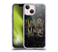 Head Case Designs Officially Licensed Harry Potter Ministry Of Magic Locations Typography Gel Case [Military Grade Protection] Compatible with Apple iPhone 13 Mini and Compatible with MagSafe
