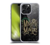 Head Case Designs Officially Licensed Harry Potter Ministry Of Magic Locations Typography Gel Case [Military Grade Protection] Compatible with Apple iPhone 15 Pro Max and Compatible with MagSafe