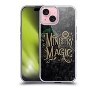 Head Case Designs Officially Licensed Harry Potter Ministry Of Magic Locations Typography Gel Case [Military Grade Protection] Compatible with Apple iPhone 15 and Compatible with MagSafe