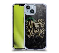 Head Case Designs Officially Licensed Harry Potter Ministry Of Magic Locations Typography Gel Case [Military Grade Protection] Compatible with Apple iPhone 14 and Compatible with MagSafe
