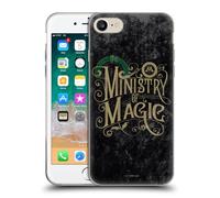 Head Case Designs Officially Licensed Harry Potter Ministry Of Magic Locations Typography Gel Case [Military Grade] Compatible with Apple iPhone 7/8 / SE 2020 & 2022 and Compatible with MagSafe