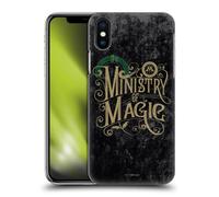 Head Case Designs Officially Licensed Harry Potter Ministry Of Magic Locations Typography Hard Back Case Compatible With Apple iPhone X/iPhone XS
