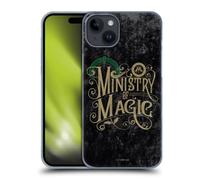 Head Case Designs Officially Licensed Harry Potter Ministry Of Magic Locations Typography Hard Back Case Compatible With Apple iPhone 15 Plus
