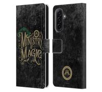 Head Case Designs Officially Licensed Harry Potter Ministry Of Magic Locations Typography Leather Wallet Case Compatible With Samsung Galaxy A17 4G / 5G