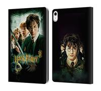 Head Case Designs Officially Licensed Harry Potter Movie Poster Chamber Of Secrets III Leather Wallet Case Compatible With Apple iPad 10.9 2022/2025