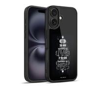 Head Case Designs Officially Licensed Harry Potter Nothing To Fear Quote Deathly Hallows XIV Gel Armour Case [Military Grade Protection] Compatible With Apple iPhone 16