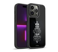 Head Case Designs Officially Licensed Harry Potter Nothing To Fear Quote Deathly Hallows XIV Gel Armour Case [Military Grade Protection] Compatible With Apple iPhone 14 Pro