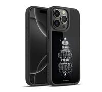 Head Case Designs Officially Licensed Harry Potter Nothing To Fear Quote Deathly Hallows XIV Gel Armour Case [Military Grade Protection] Compatible With Apple iPhone 16 Pro