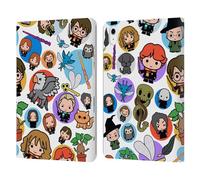 Head Case Designs Officially Licensed Harry Potter Pattern Deathly Hallows XXVIII Leather Wallet Case Compatible With Apple iPad Air 11 2020/2022/2024/2025