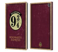 Head Case Designs Officially Licensed Harry Potter Platform 9 3/4 Locations Typography Leather Wallet Case Compatible With Amazon Fire Max 11 2023