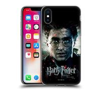 Head Case Designs Officially Licensed Harry Potter Potrait Deathly Hallows VIII Soft Gel Case [Military Grade Protection] Compatible With Apple iPhone X/iPhone XS