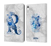 Head Case Designs Officially Licensed Harry Potter Ravenclaw Aguamenti Deathly Hallows IX Leather Wallet Case Compatible With Apple iPad 10.9 2022/2025