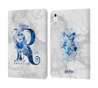 Head Case Designs Officially Licensed Harry Potter Ravenclaw Aguamenti Deathly Hallows IX Leather Wallet Case Compatible With Apple iPad Air 11 2020/2022/2024/2025