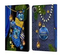 Head Case Designs Officially Licensed Harry Potter Ravenclaw Christmas Ornaments Leather Wallet Case Compatible With Apple iPad Pro 11 2020/2021 / 2022