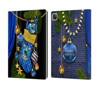 Head Case Designs Officially Licensed Harry Potter Ravenclaw Christmas Ornaments Leather Wallet Case Compatible With Apple iPad Pro 13 M4 2024