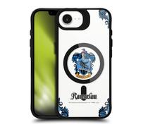 Head Case Designs Officially Licensed Harry Potter Ravenclaw Houses Black Shockproof Bumper Case [Military Grade Protection] Compatible with Apple iPhone 16e and Compatible with MagSafe
