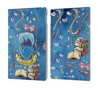 Head Case Designs Officially Licensed Harry Potter Ravenclaw Pattern Deathly Hallows XIII Leather Wallet Case Compatible With Apple iPad 10.2 2019/2020/2021