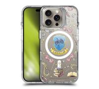 Head Case Designs Officially Licensed Harry Potter Ravenclaw Pattern Magical Icons Shockproof Bumper Case [Military Grade Protection] Compatible with Apple iPhone 16 Pro and Compatible with MagSafe