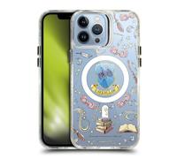 Head Case Designs Officially Licensed Harry Potter Ravenclaw Pattern Magical Icons Shockproof Bumper Case [Military Grade] Compatible with Apple iPhone 13 Pro Max and Compatible with MagSafe