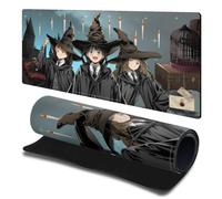Head Case Designs Officially Licensed Harry Potter Ron, Harry, Hermione Graphics 23.62 x 11.81 x 0.12 inches (600 x 300 mm) - L Gaming Office Desk PC Keyboard Mouse Mat Pad
