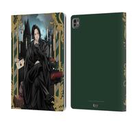 Head Case Designs Officially Licensed Harry Potter Severus Snape 25th Anniversary Anime Leather Wallet Case Compatible With Apple iPad Pro 13 M4/M5 2024/2025